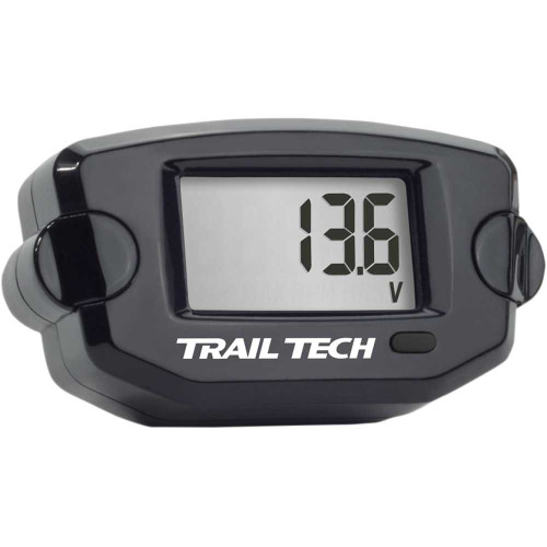 TRAIL TECH 742V00BL Trail Tech Voltage Meter - Black 742-V00-Bl