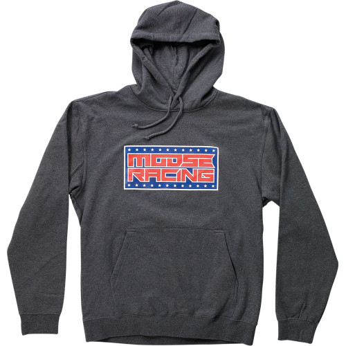 Moose Racing Spangled Hoodie - Gray - Medium 3050-5875