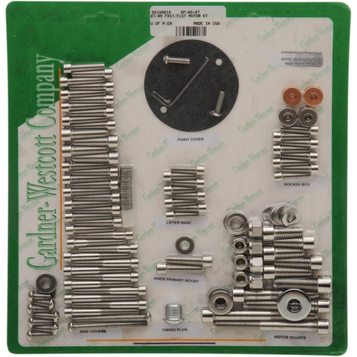 Gardner-Westcott Bolt Kit - Motor Set - Socket-Head Sp-80-87