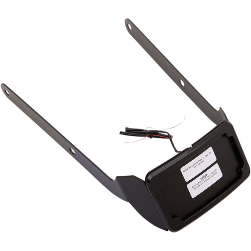 Cycle Visions Lp Plate Frame & Mount With Tag Light - Fxsb - Black Cv4664B