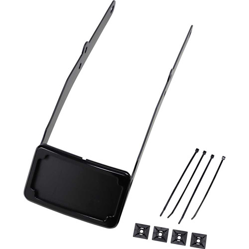 CYCLE VISIONS CV4665B Cycle Visions Lp Plate Frame & Mount With Tag Light - Flsl - Black Cv4665B