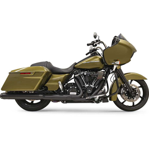 BASSANI XHAUST 1F742B Bassani Xhaust 4" Quick Change Series Slip-On Mufflers - Black 1F742B