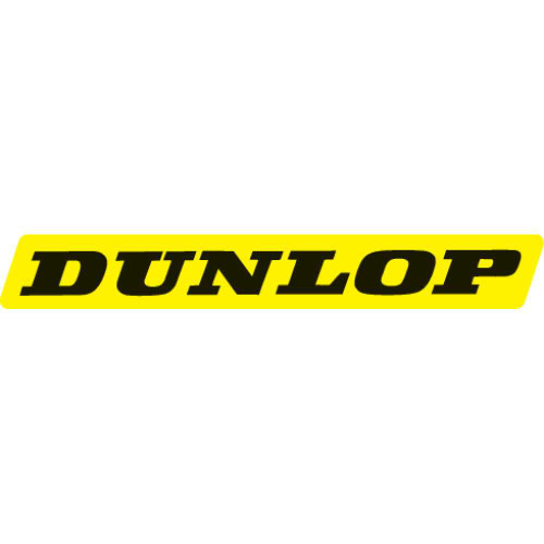 FACTORY EFFEX 042669 Factory Effex Logo Decals - Dunlop - Yellow - 5 Pack 04-2669