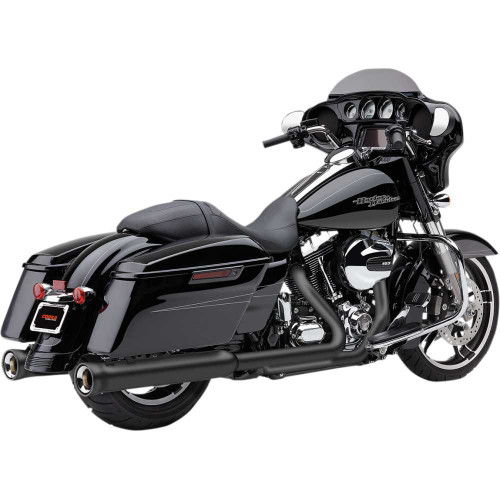 COBRA 6107RB Cobra Neighbor Hater Mufflers For '95-'16 Bagger - Black 6107Rb