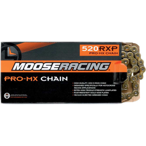 MOOSE RACING M574-00-114 Moose Racing 520 Rxp - Pro-Mx Chain - Gold - 114 Links
