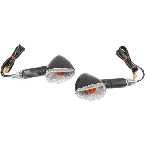 K&S TECHNOLOGIES 258403 K&S Technologies Marker Lights - Single Filament - Black/Clear 25-8403