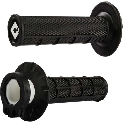ODI H36HWB Odi Grips - Mx - Half Waffle - Black H36Hwb