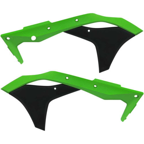 ACERBIS 2630611089 Acerbis Radiator Shrouds - Green/Black 2630611089