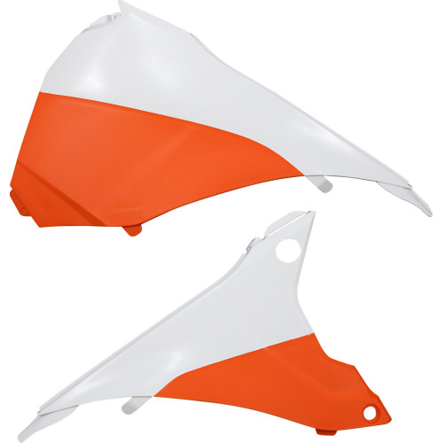 Acerbis Airbox Cover - White/Orange 2374125412