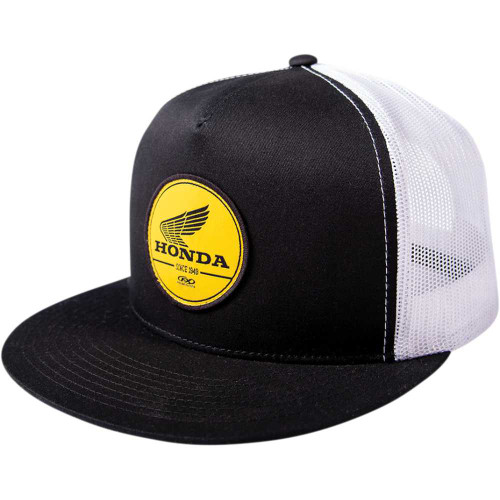 FACTORY EFFEX 2486302 Factory Effex Honda Gold Snapback Hat - Black/White 24-86302