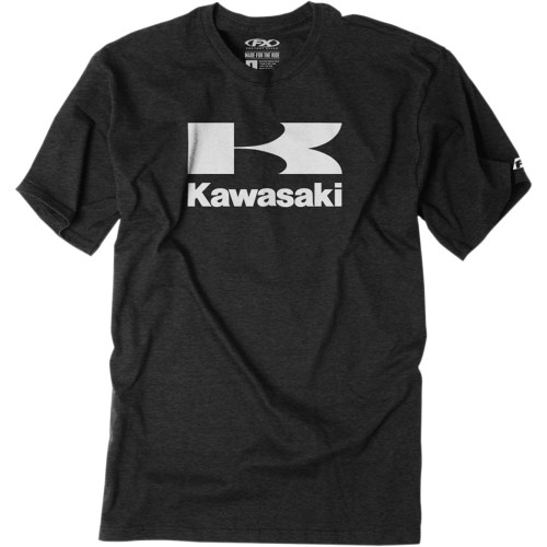 Factory Effex Kawasaki Flying-K T-Shirt - Heather Charcoal - 2Xl 22-87118