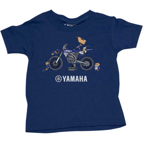 FACTORY EFFEX 2283222 Factory Effex Toddler Yamaha Pit Crew T-Shirt - Navy - 3T 22-83222