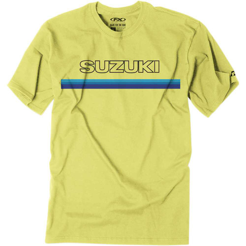 FACTORY EFFEX 2387404 Factory Effex Suzuki Throwback T-Shirt - Yellow - Large 23-87404