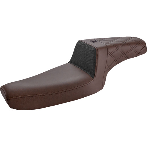 Saddlemen Unknown Industries Seat - Front Carbon Fiber/Black Gripper Lumbar/Rear Lattice Stitch - Xl Un79-03-173Br