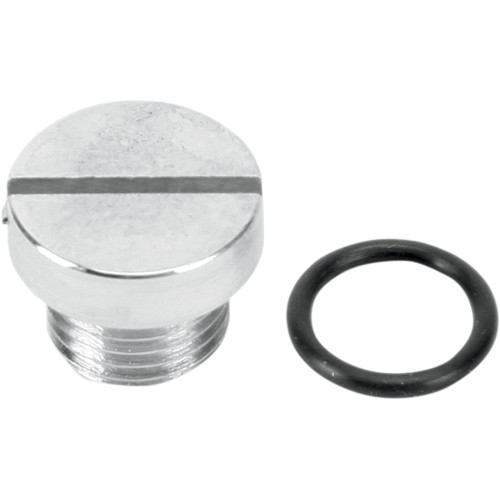 Colony Oil Screen Plug - Chrome - Big Twin 9876-2