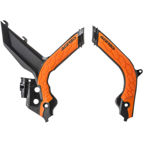 ACERBIS 2733445229 Acerbis X-Grip Frame Guards - Black/Orange - Ktm 2733445229