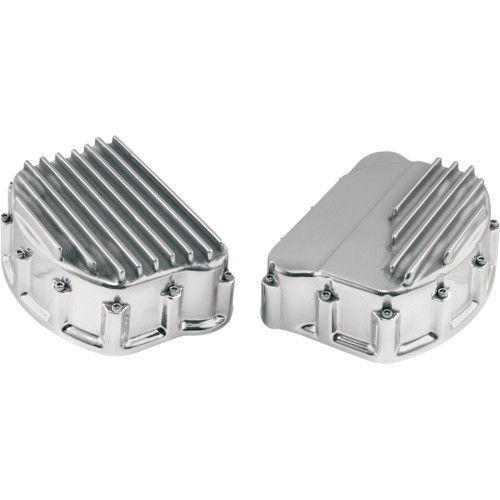 Custom Cycle Engineering Finned Rocker Covers - Polished Frc 2003-2