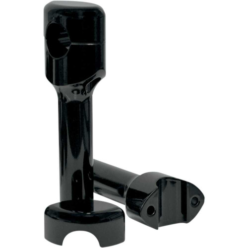 LA CHOPPERS LA740606B La Choppers Risers - Hefty Smooth - 6" - Black La-7406-06B