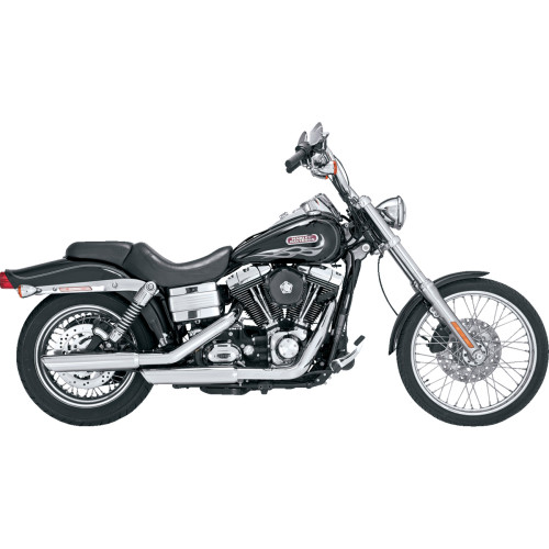 Vance & Hines 3" Twin Slash Slip-On Muffler - Chrome 16337