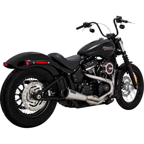 VANCE & HINES 27323 Vance & Hines 2-Into-1 Upsweep Exhaust System - Brushed - Stainless Steel 27323