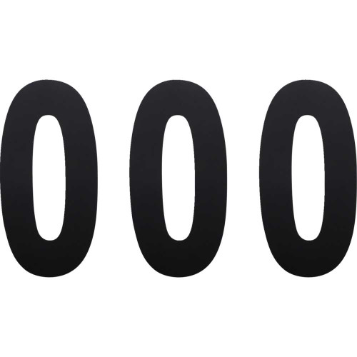 FACTORY EFFEX 024450 Factory Effex Fx Number 0 - Black 6" 02-4450