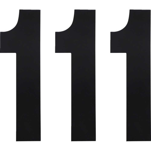 FACTORY EFFEX 024451 Factory Effex Fx Number 1 - Black - 6" 02-4451