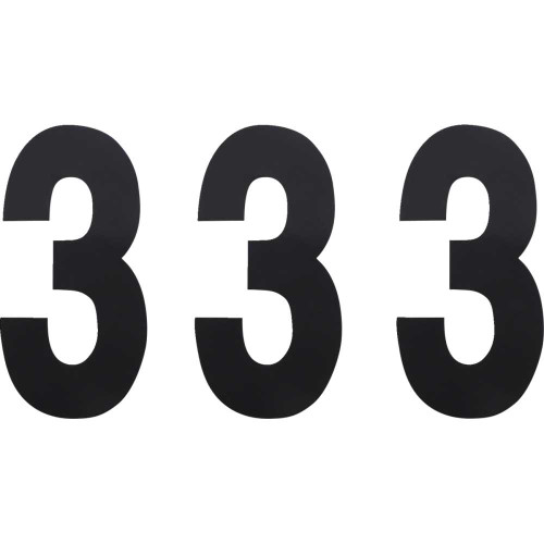FACTORY EFFEX 024453 Factory Effex Fx Number 3 - Black - 6" 02-4453