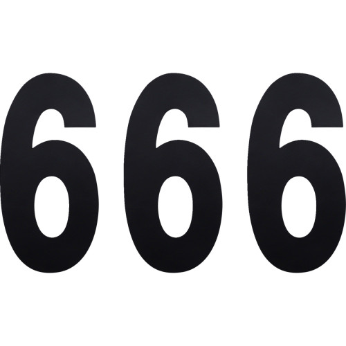 Factory Effex Fx Number 6 - Black - 6" 02-4456