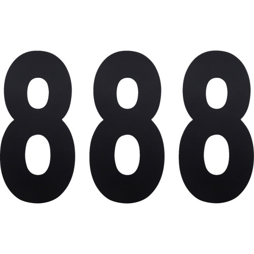 Factory Effex Fx Number 8 - Black - 6" 02-4458