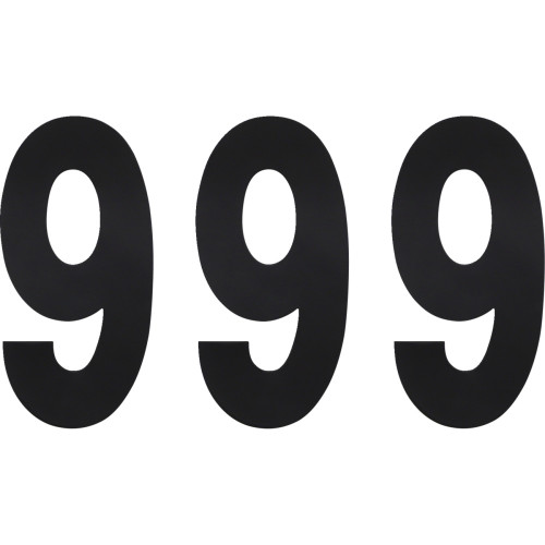 Factory Effex Fx Number 9 - Black - 6" 02-4459