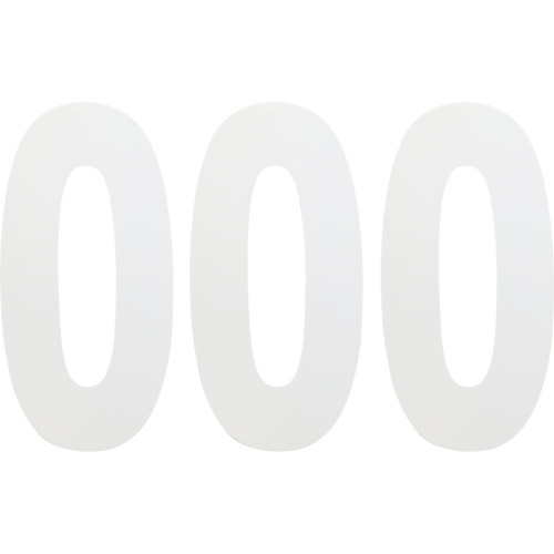 Factory Effex Fx Number 0 - White - 6" 02-4460