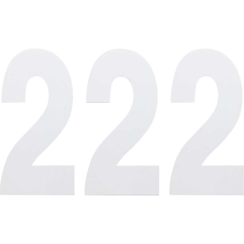 FACTORY EFFEX 024462 Factory Effex Fx Number 2 - White - 6" 02-4462