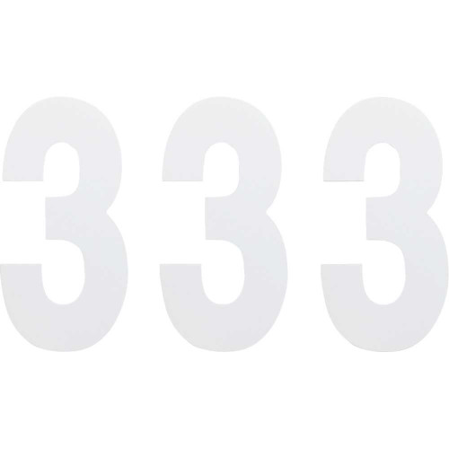 FACTORY EFFEX 024463 Factory Effex Fx Number 3 - White - 6" 02-4463