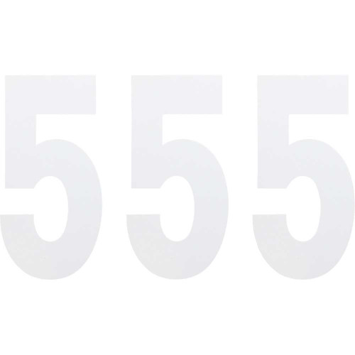 FACTORY EFFEX 024465 Factory Effex Fx Number 5 - White - 6" 02-4465