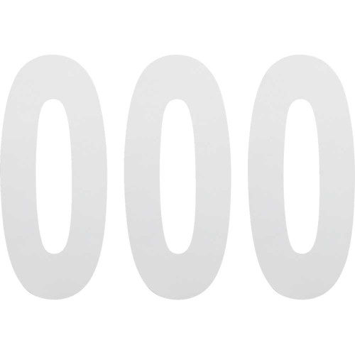 FACTORY EFFEX 024480 Factory Effex Fx Number 0 - White - 8" 02-4480