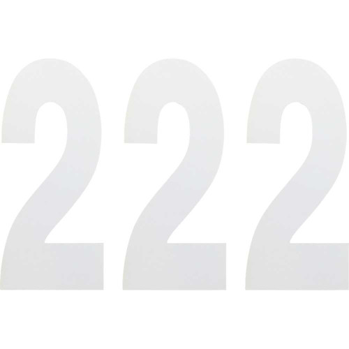 FACTORY EFFEX 024482 Factory Effex Fx Number 2 - White - 8" 02-4482