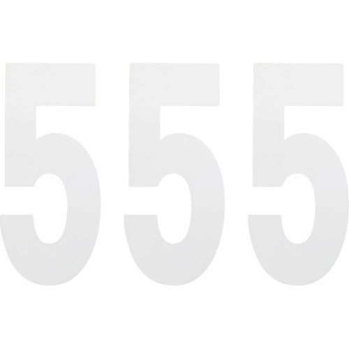 FACTORY EFFEX 024485 Factory Effex Fx Number 5 - White - 8" 02-4485