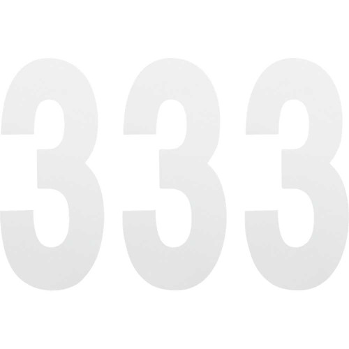 FACTORY EFFEX 024483 Factory Effex Fx Number 3 - White - 8" 02-4483