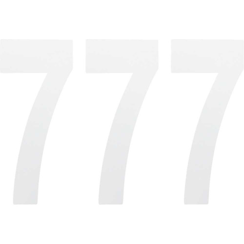 FACTORY EFFEX 024487 Factory Effex Fx Number 7 - White - 8" 02-4487