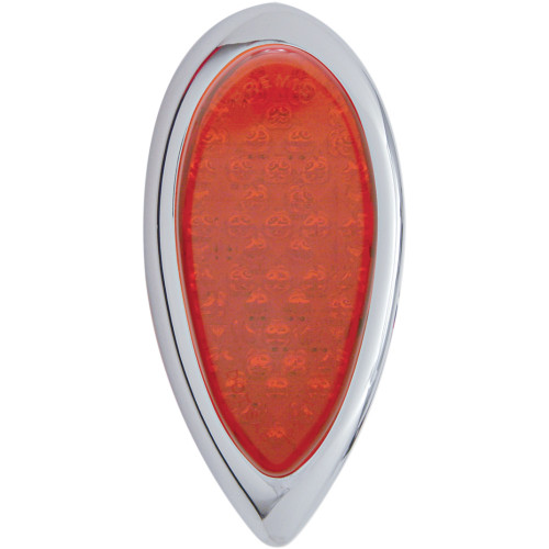 Pro-One Perf.Mfg. Taillight - Tear Drop - Red Lens 402060