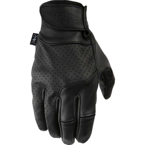 THRASHIN SUPPLY CO. TSG000110 Thrashin Supply Co. Siege Leather Gloves - Black - Large Tsg-0001-10
