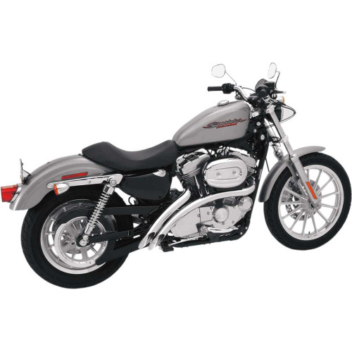 BASSANI XHAUST XL4FF12CL Bassani Xhaust Radial Sweepers Exhaust System - Chrome - '07-'13 Xl Xl4-Ff12Cl