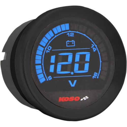 Koso North America 2" Voltmeter Gauge - Black Ba050310
