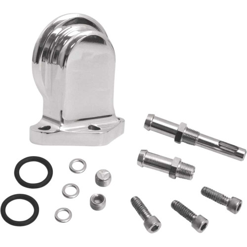 S&S CYCLE 316510 S&S Cycle Oil Filter Mounting Bracket Kit - Polished 31-6510