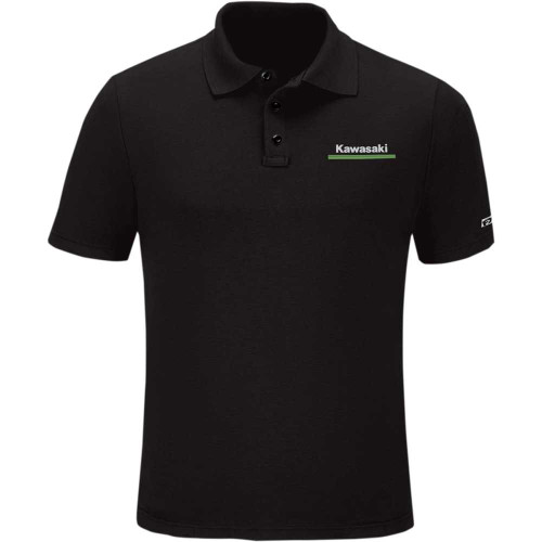 FACTORY EFFEX 2585102 Factory Effex Kawasaki Polo Shirt - Black - Medium 25-85102