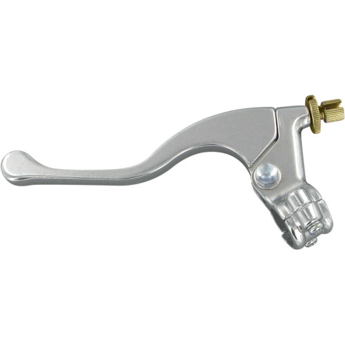 Parts Unlimited Lever Assembly - Left Hand - Shorty - Honda - Silver