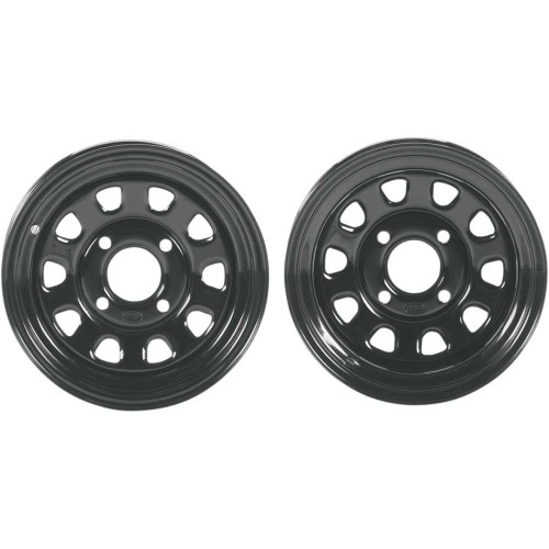 ITP 1425579014B Itp Delta Steel Wheel - Front/Rear - Black - 14X7 - 4/156 - 4+3 1425579014B