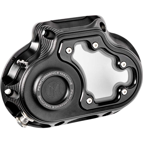 PERFORMANCE MACHINE (PM) 01772080MSMB Performance Machine (Pm) Transmission Cover - Black Ops - Hydraulic - Touring 0177-2080M-Smb