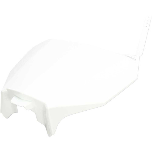 UFO HO04686041 Ufo Front Number Plate - White Ho04686-041