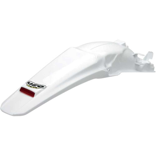 UFO HO03646041 Ufo Enduro Rear Fender - With Led Light - White Ho03646-041